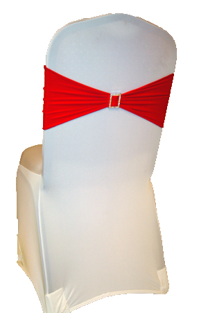 Red Band on White