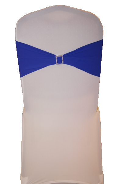 Royal Blue on White Full Chair